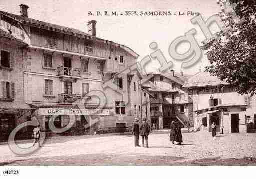 Ville de SAMOENS, carte postale ancienne