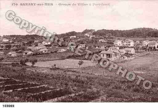 Ville de SANARY, carte postale ancienne