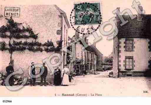 Ville de SANNAT, carte postale ancienne