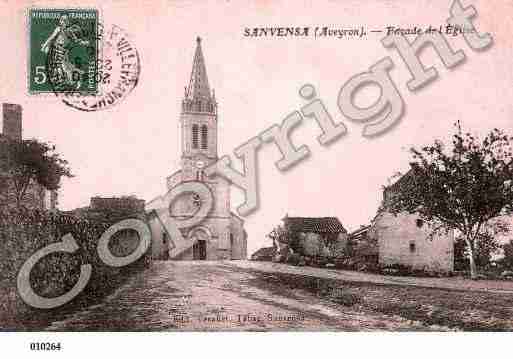 Ville de SANVENSA, carte postale ancienne