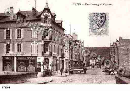 Ville de SENS, carte postale ancienne