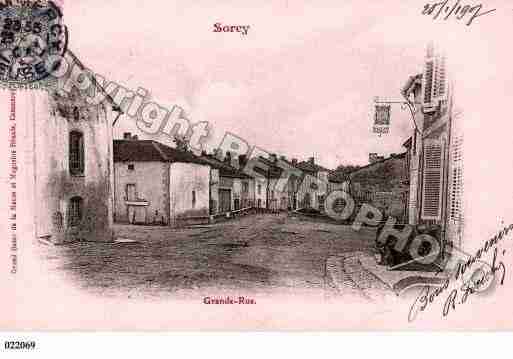 Ville de SORCYSAINTMARTIN, carte postale ancienne