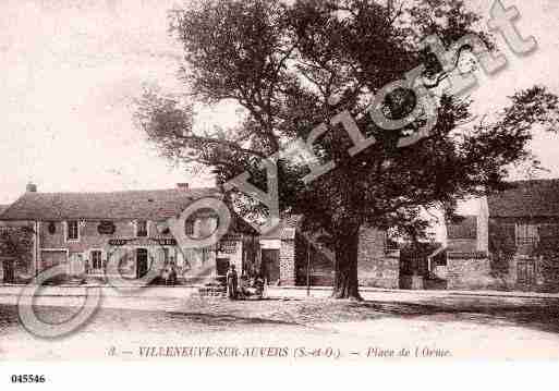 Ville de VILLENEUVESURAUVERS, carte postale ancienne