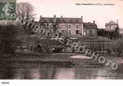 Ville de AMANLIS, carte postale ancienne