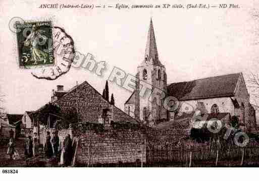 Ville de ANCHE, carte postale ancienne