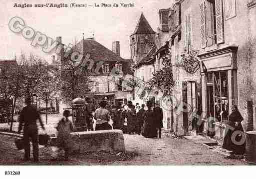 Ville de ANGLESSURL'ANGLIN, carte postale ancienne