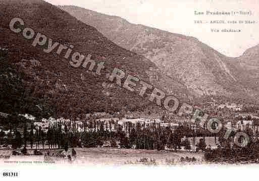 Ville de ARLOS, carte postale ancienne