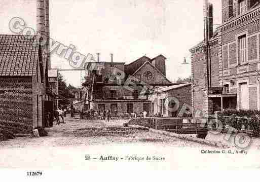 Ville de AUFFAY, carte postale ancienne