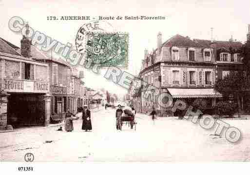 Ville de AUXERRE, carte postale ancienne