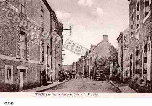 Ville de AVOISE, carte postale ancienne