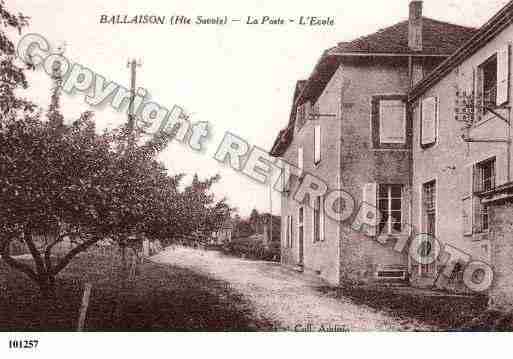 Ville de BALLAISON, carte postale ancienne