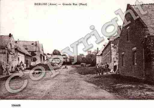 Ville de BERLISE, carte postale ancienne