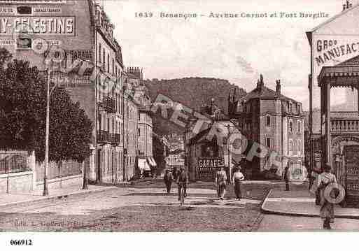 Ville de BESANCON, carte postale ancienne