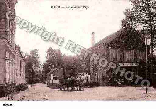 Ville de BROUSURCHANTEREINE, carte postale ancienne