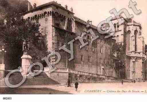 Ville de CHAMBERY, carte postale ancienne