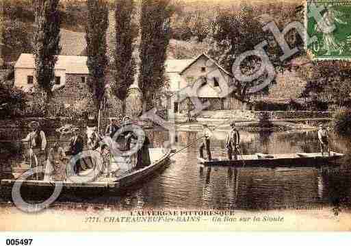 Ville de CHATEAUNEUFLESBAINS, carte postale ancienne