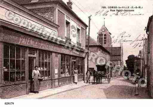 Ville de COMBSLAVILLE, carte postale ancienne