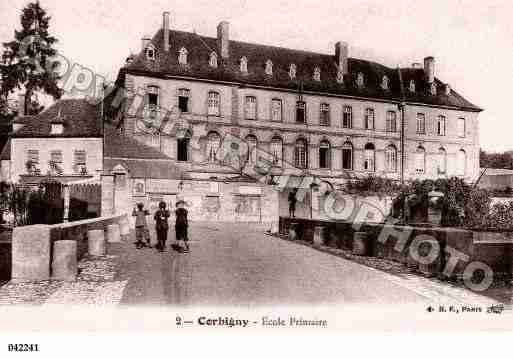 Ville de CORBIGNY, carte postale ancienne