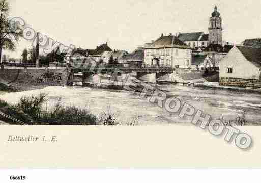 Ville de DETTWILLER, carte postale ancienne