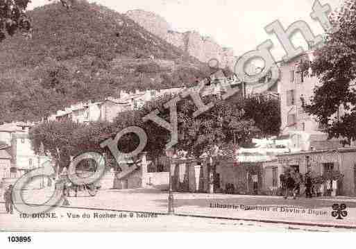 Ville de DIGNELESBAINS, carte postale ancienne