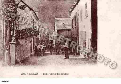 Ville de ENTRAIGUES, carte postale ancienne