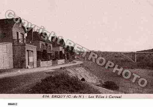 Ville de ERQUY, carte postale ancienne