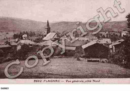 Ville de FLAGNAC, carte postale ancienne