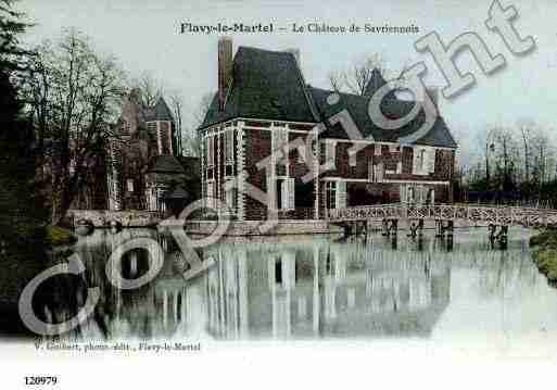 Ville de FLAVYLEMARTEL, carte postale ancienne