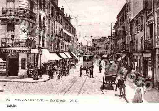 Ville de FONTAINEBLEAU, carte postale ancienne