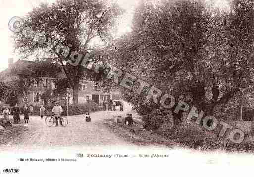 Ville de FONTENOY, carte postale ancienne