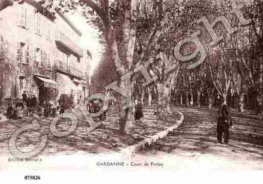 Ville de GARDANNE, carte postale ancienne