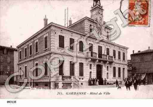 Ville de GARDANNE, carte postale ancienne