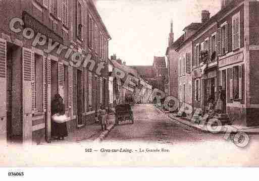 Ville de GRETZSURLOING, carte postale ancienne