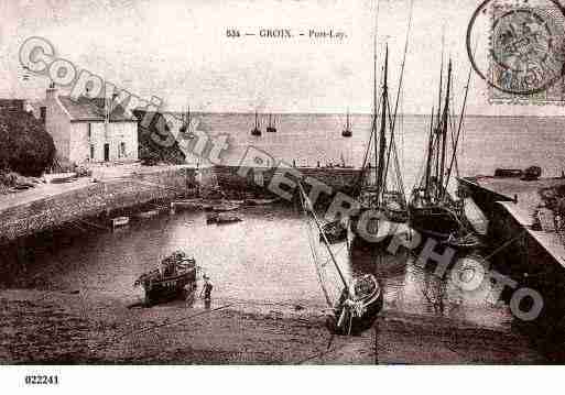 Ville de GROIX, carte postale ancienne