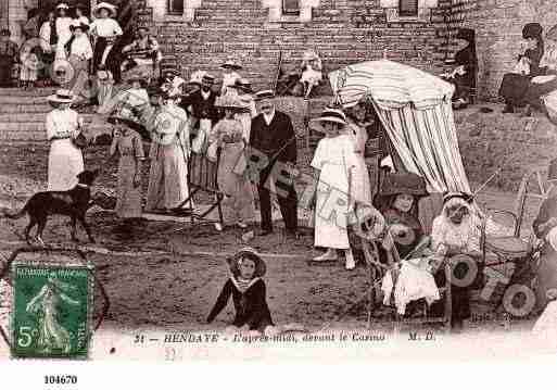 Ville de HENDAYE, carte postale ancienne