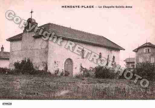 Ville de HENDAYE, carte postale ancienne