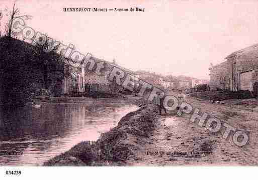 Ville de HENNEMONT, carte postale ancienne