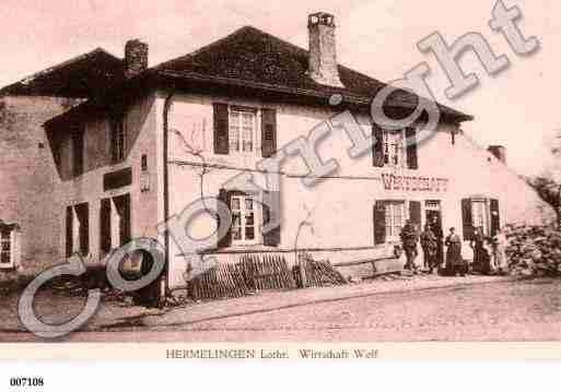 Ville de HERMELANGE, carte postale ancienne