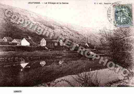 Ville de JEUFOSSE, carte postale ancienne