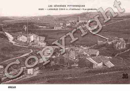 Ville de LANARCE, carte postale ancienne