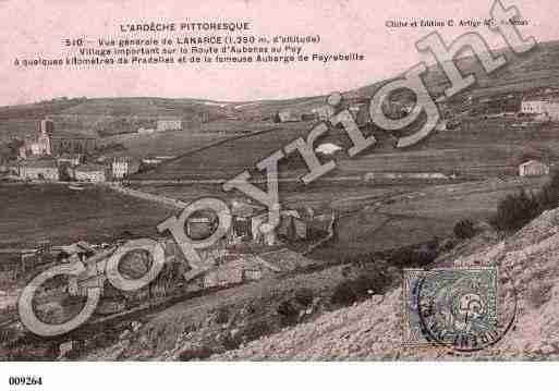 Ville de LANARCE, carte postale ancienne