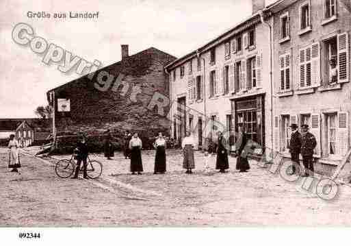 Ville de LANDROFF, carte postale ancienne