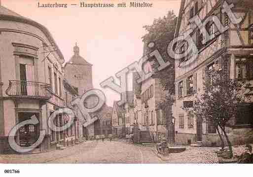 Ville de LAUTERBOURG, carte postale ancienne