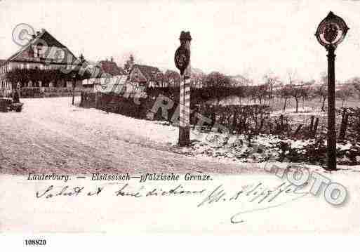 Ville de LAUTERBOURG, carte postale ancienne