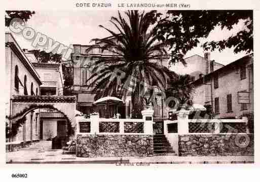 Ville de LAVANDOU(LE), carte postale ancienne