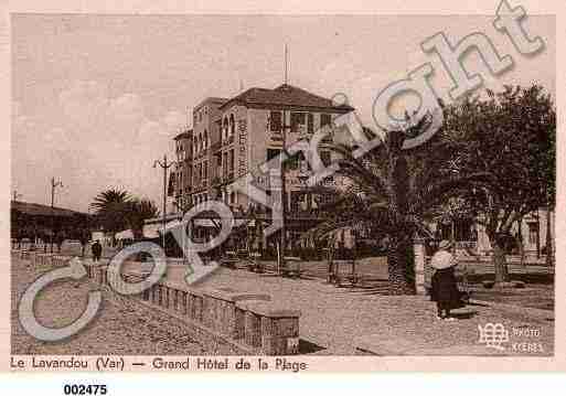 Ville de LAVANDOU(LE), carte postale ancienne