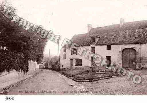 Ville de LIMEILBREVANNES, carte postale ancienne