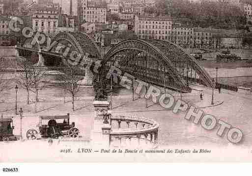 Ville de LYON, carte postale ancienne