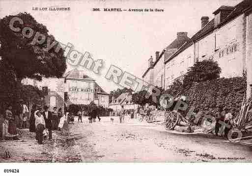 Ville de MARTEL, carte postale ancienne