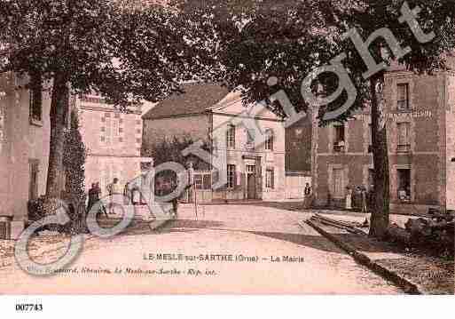 Ville de MELESURSARTHE(LE), carte postale ancienne